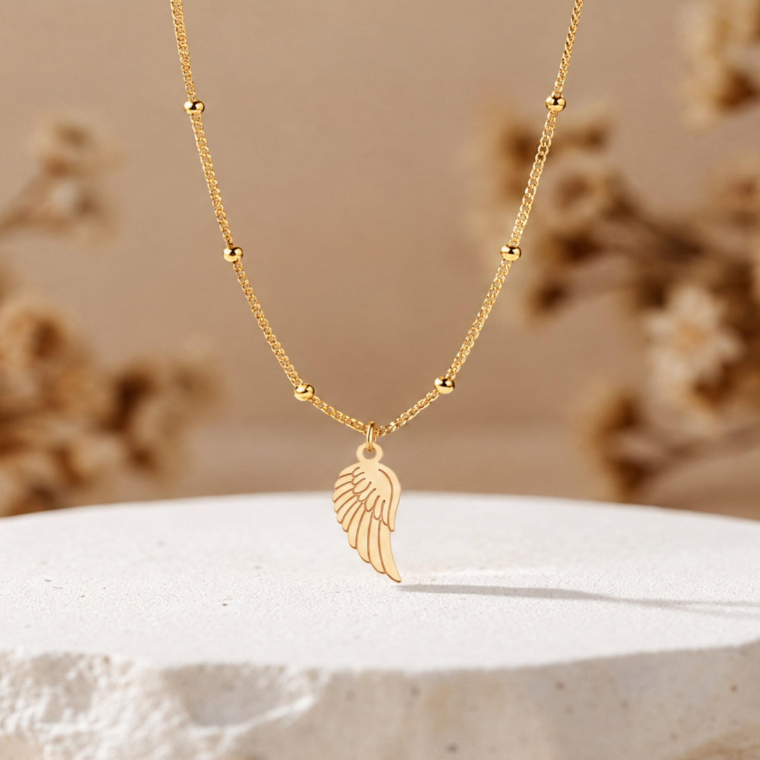 Angel Wing Charm Necklace