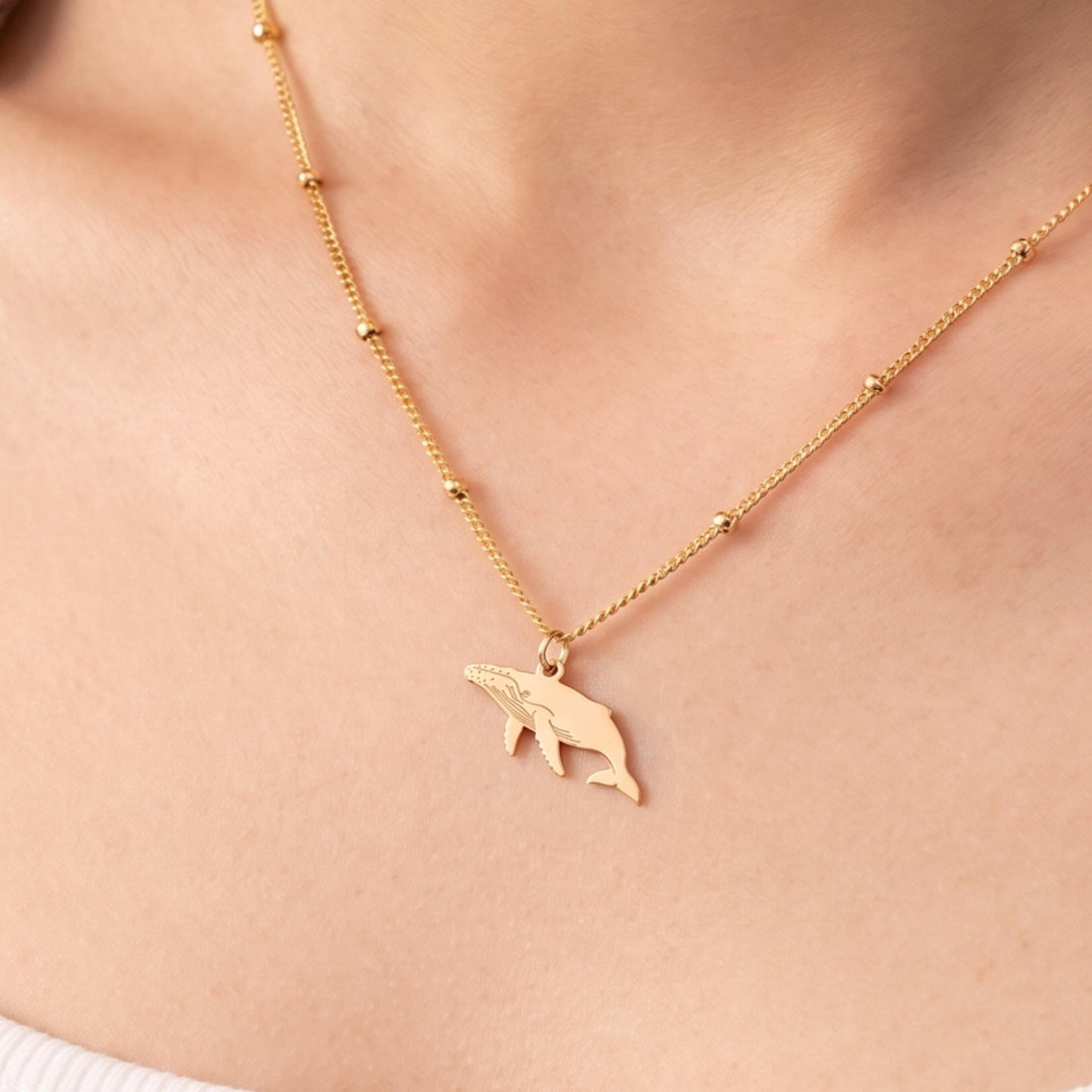 Humpback Whale Beady Necklace