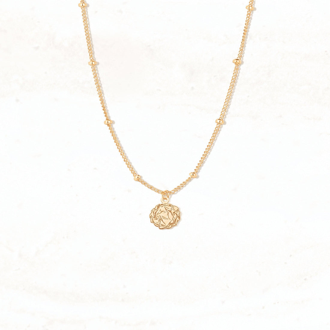 Rose Bloom Charm Necklace