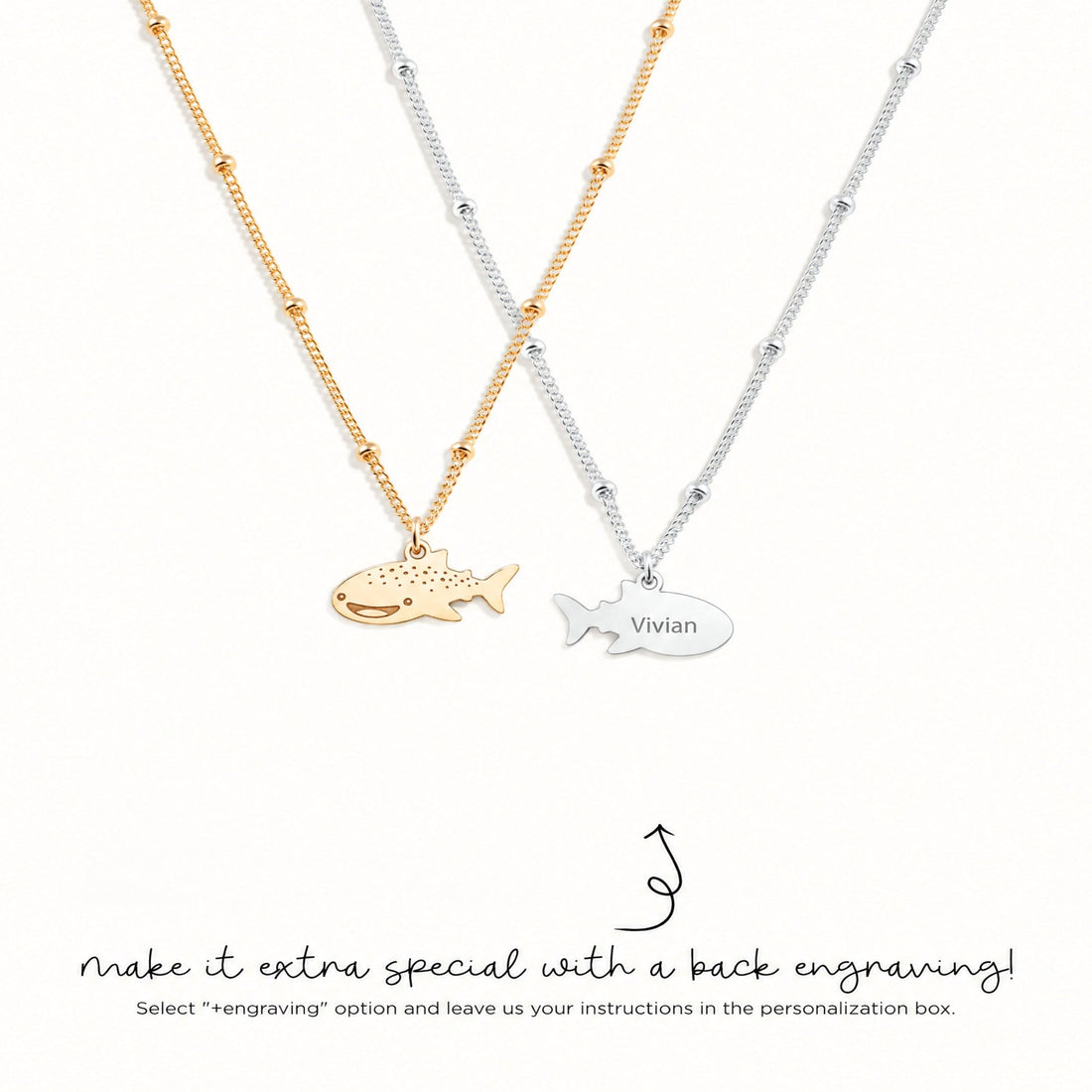 Whale Shark Beady Necklace