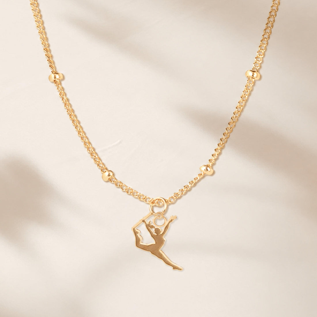 Ballet Dancer Charm Necklace
