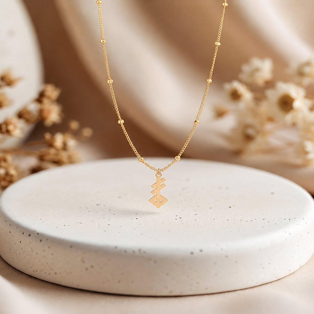Zodiac Charm Beady Necklace