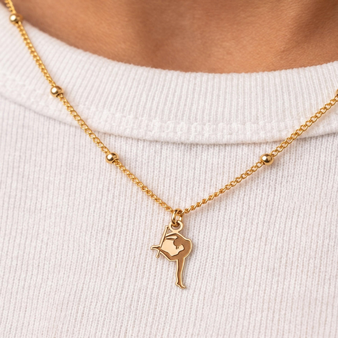 Baton Dancer Beady Necklace