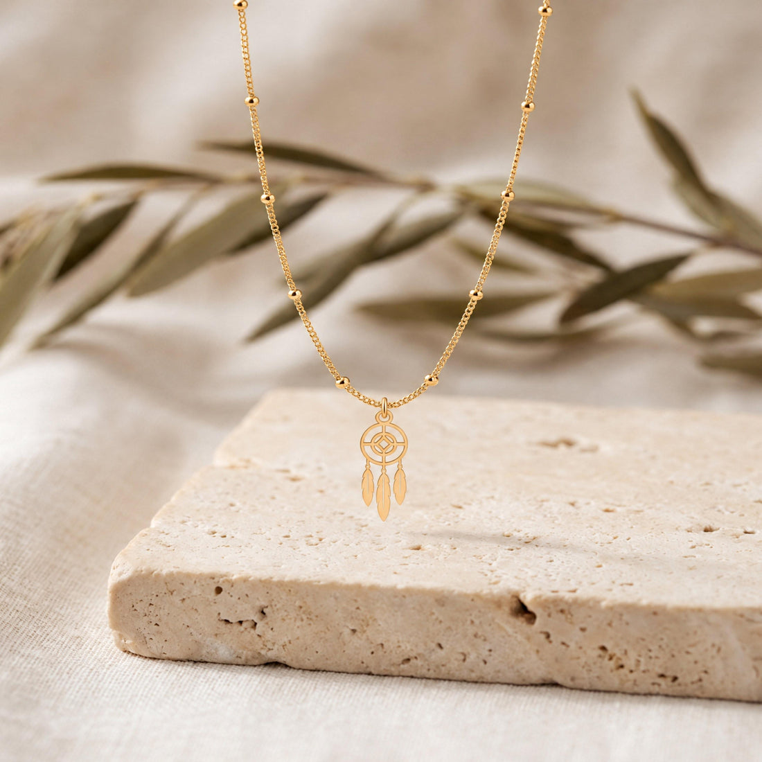 Dream Catcher Beady Necklace
