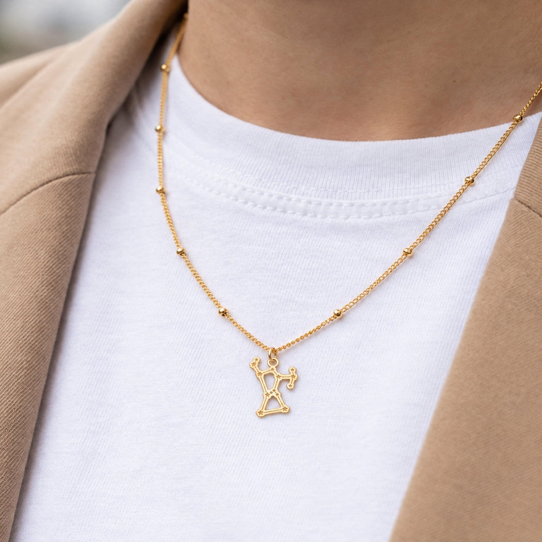 Virgo Constellation Beady Necklace