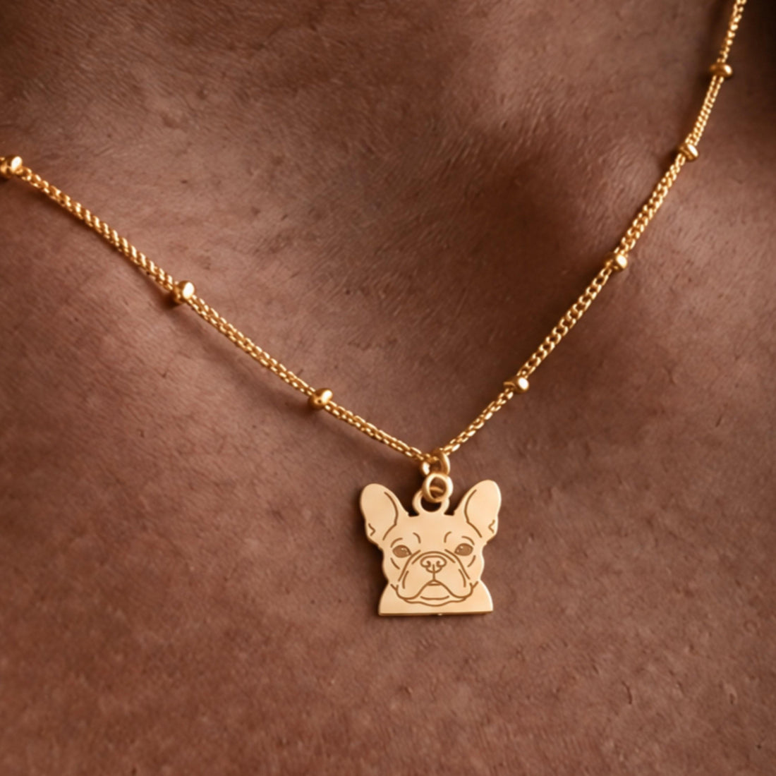 French Bulldog Charm Necklace