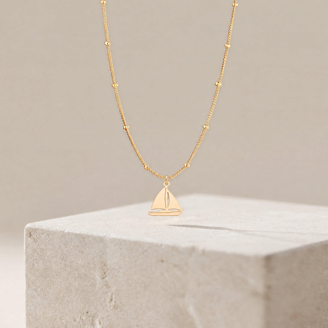 Sailing Boat Charm Necklace