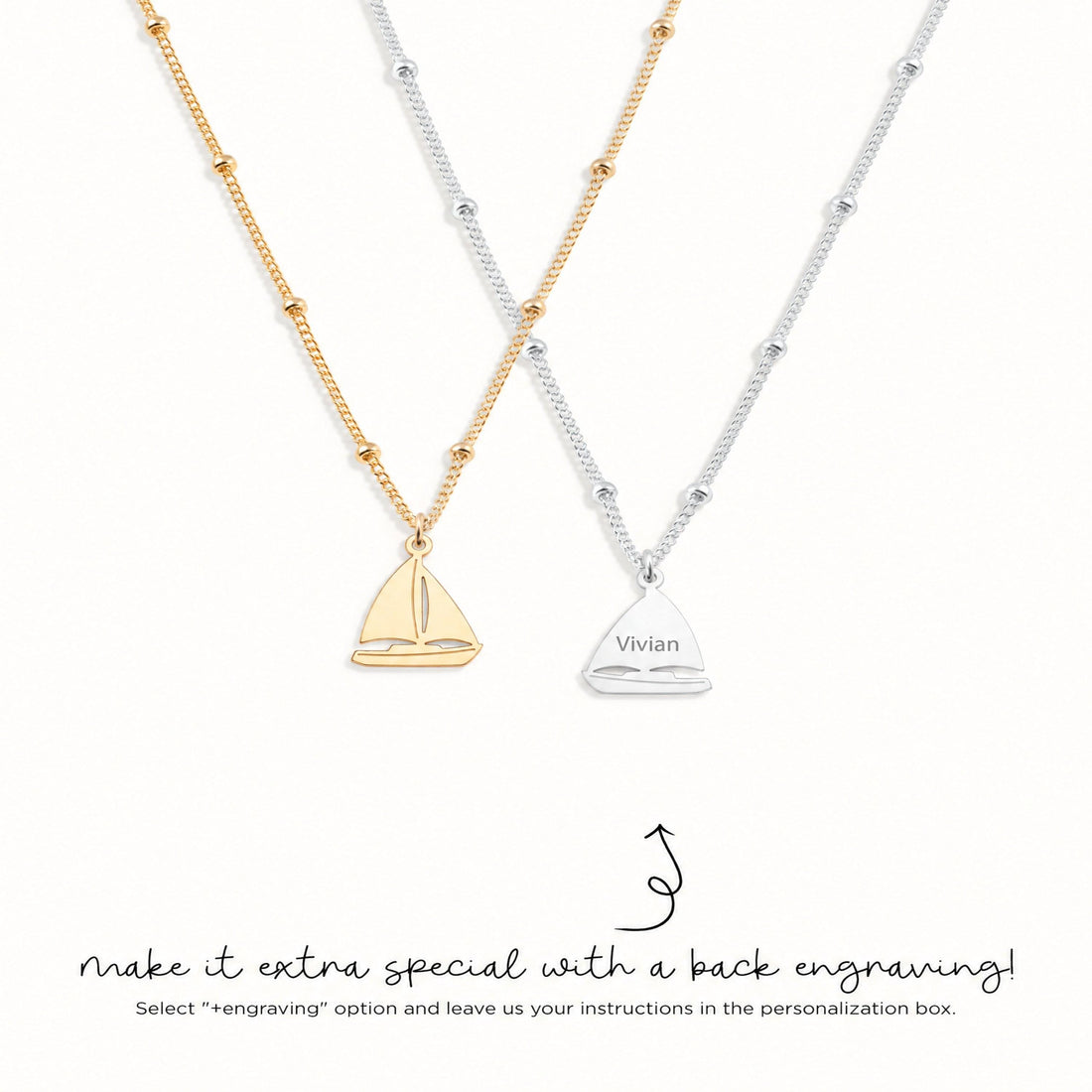 Sailing Boat Charm Necklace