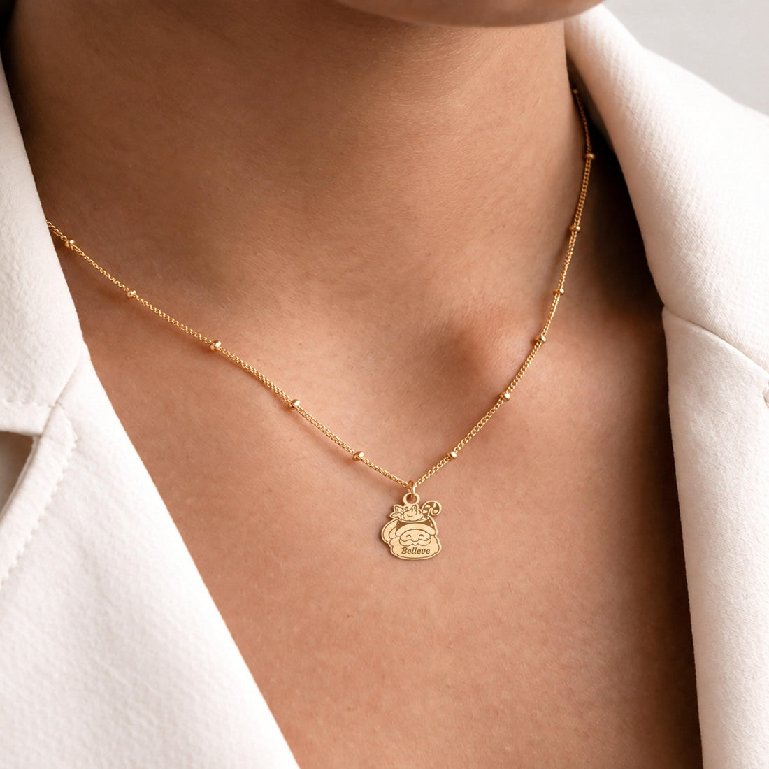 Santa Claus Beady Necklace