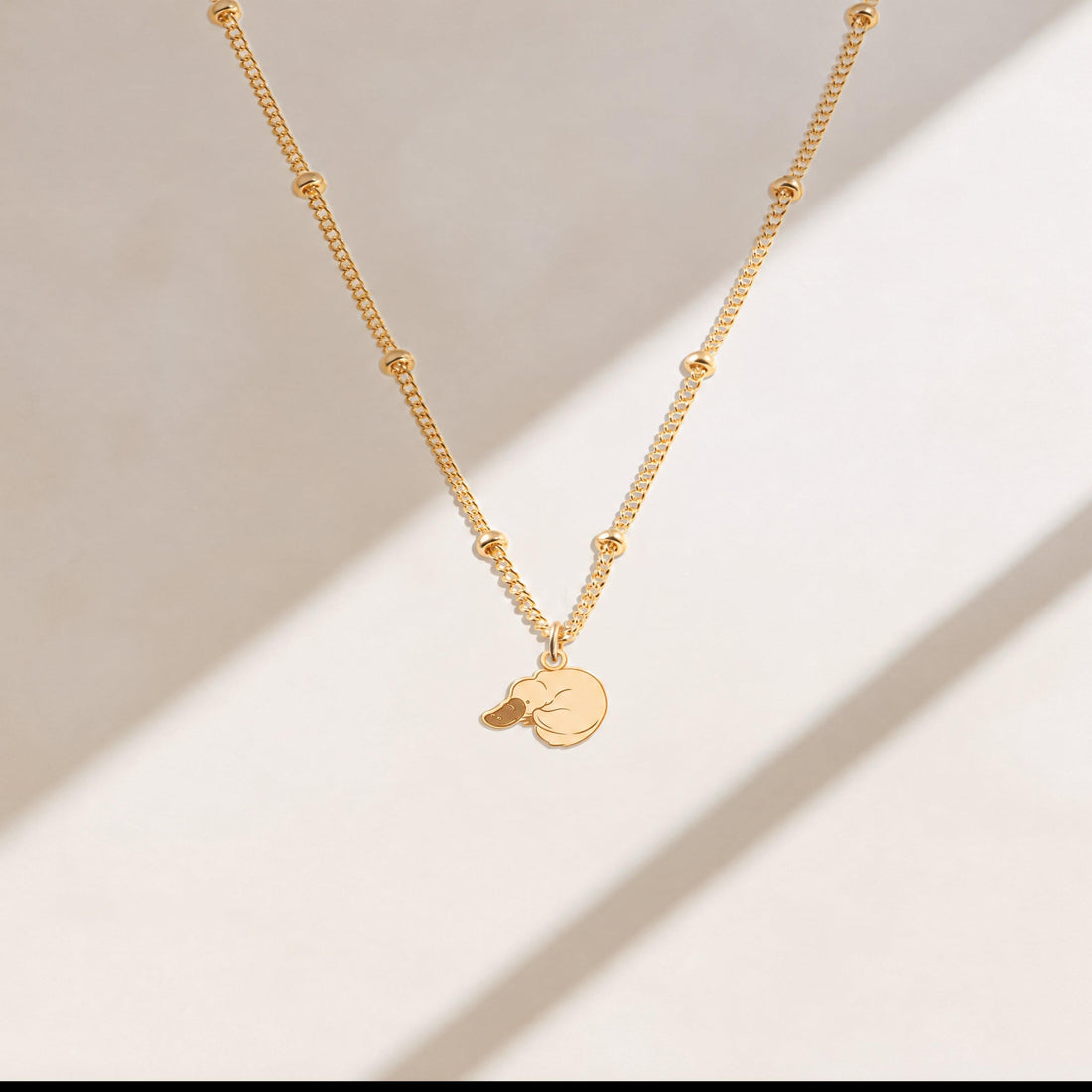 Sleeping Platypus Beady Necklace