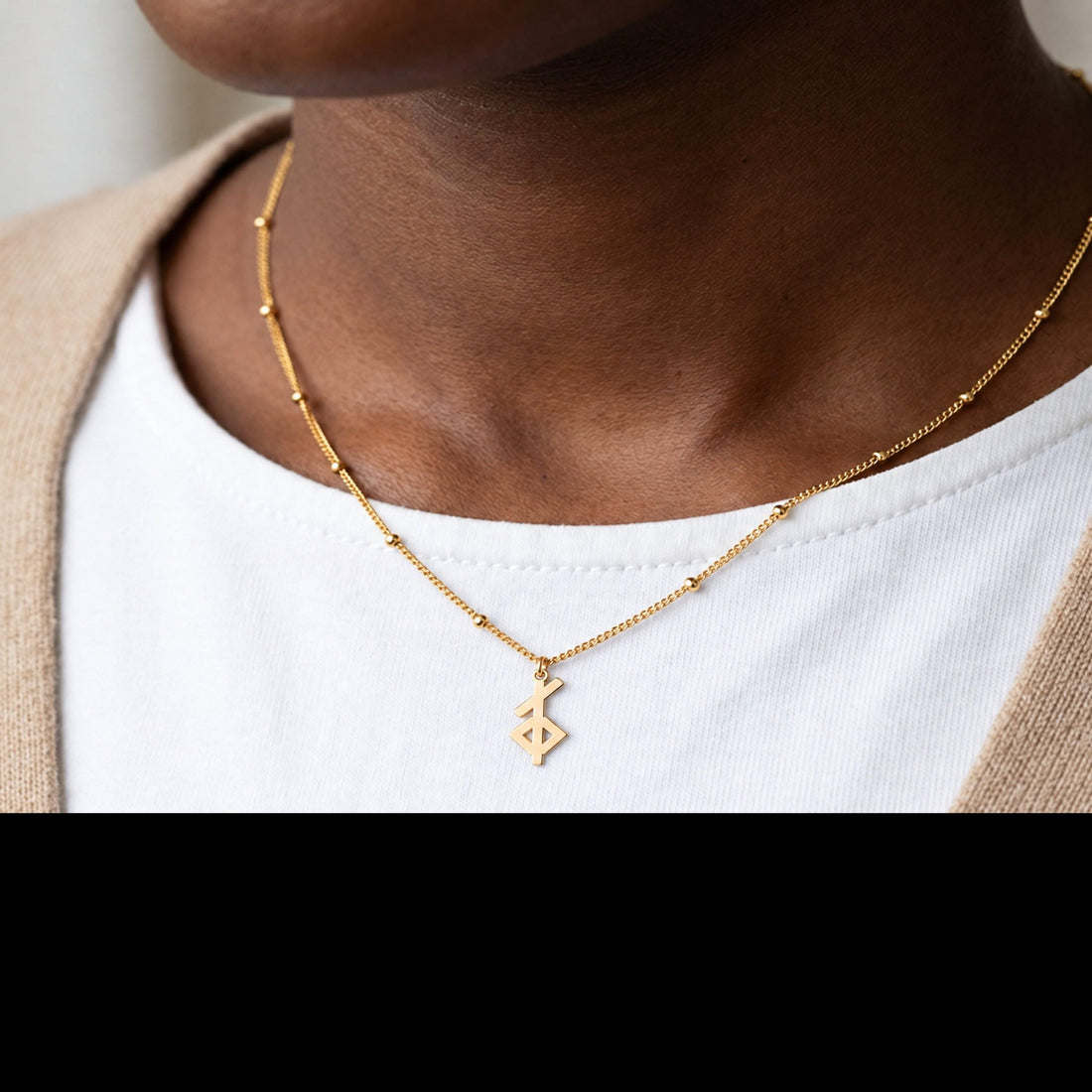 Rune Symbol Charm Necklace