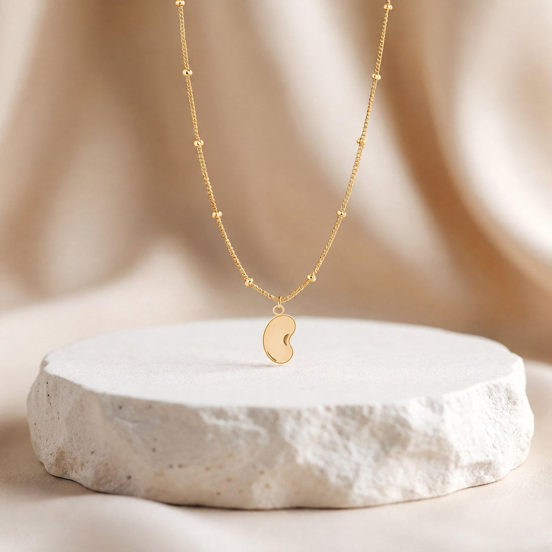 Kidney Bean Charm Necklace