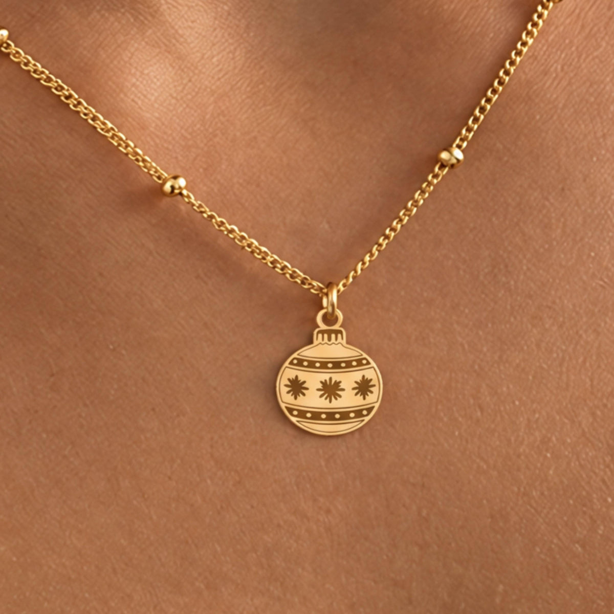 Christmas Ornament Charm Necklace