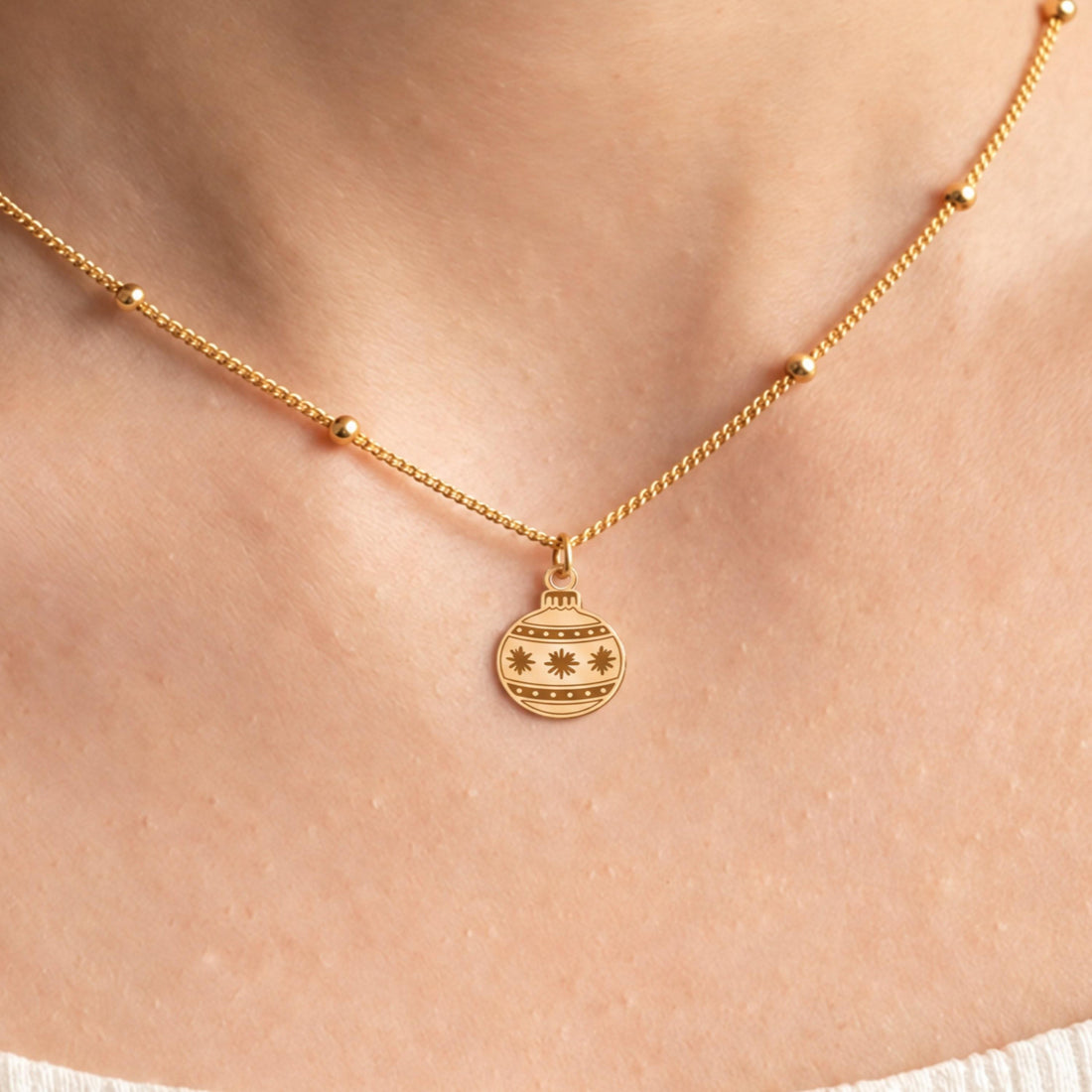 Christmas Ornament Charm Necklace