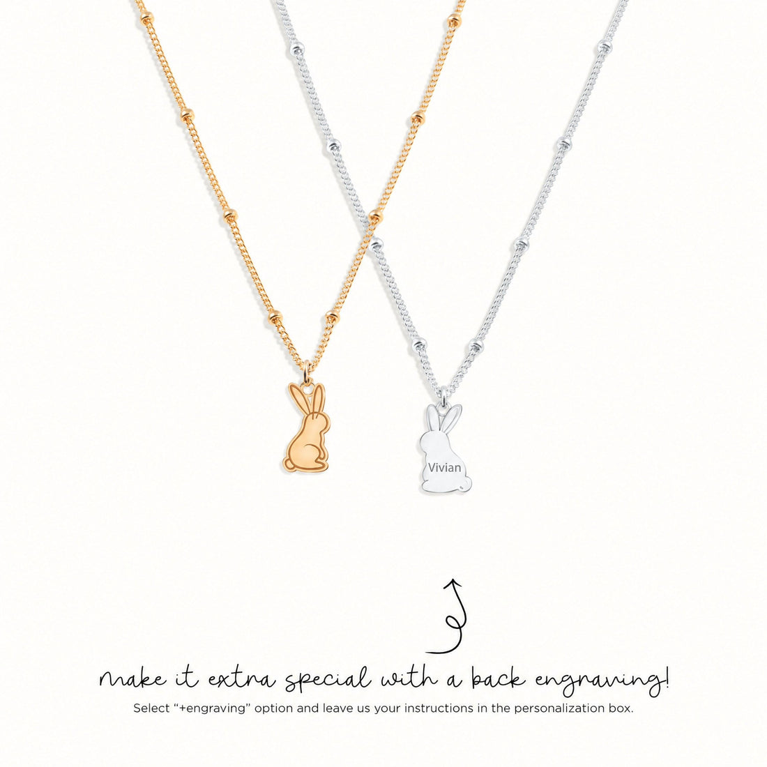 Bunny Rabbit Charm Necklace