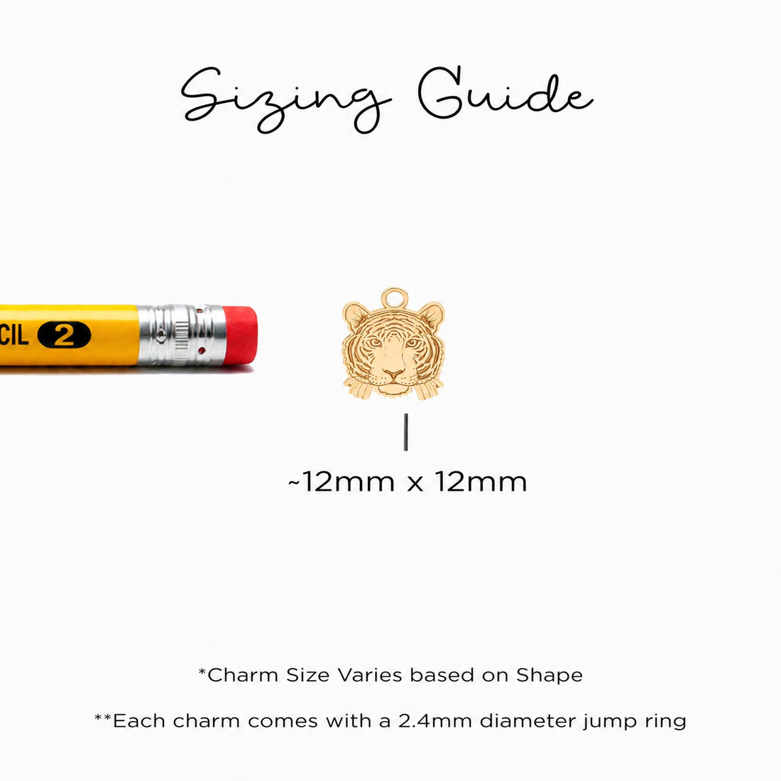Tiger Head Charm Necklace