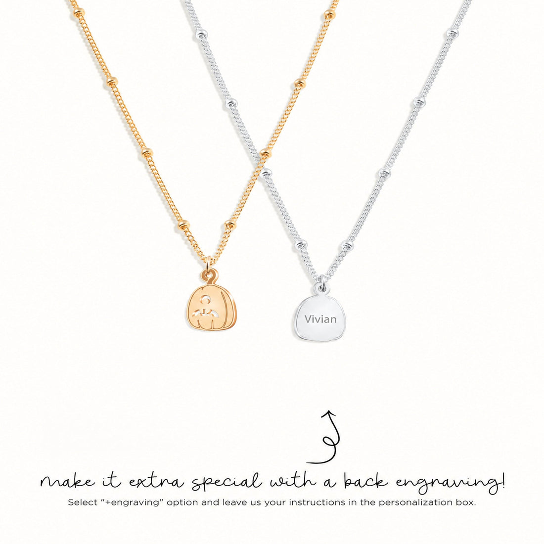 Halloween Pumpkin Charm Necklace