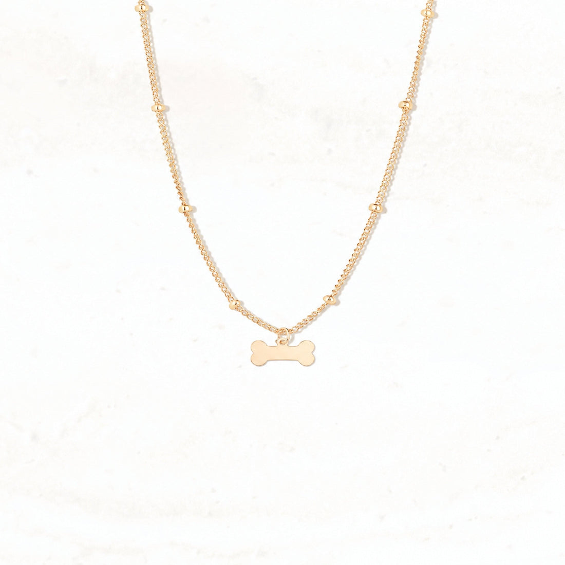 Dog Bone Charm Necklace