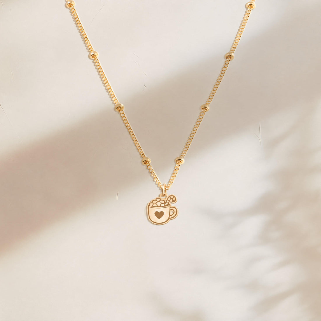 Hot Cocoa Mug Charm Necklace