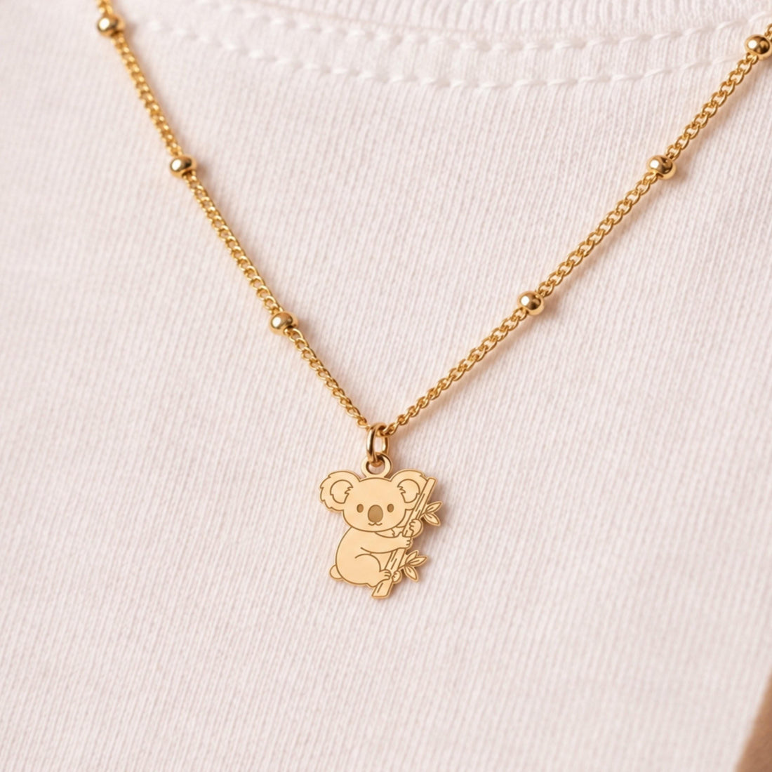 Climbing Koala Charm Necklace