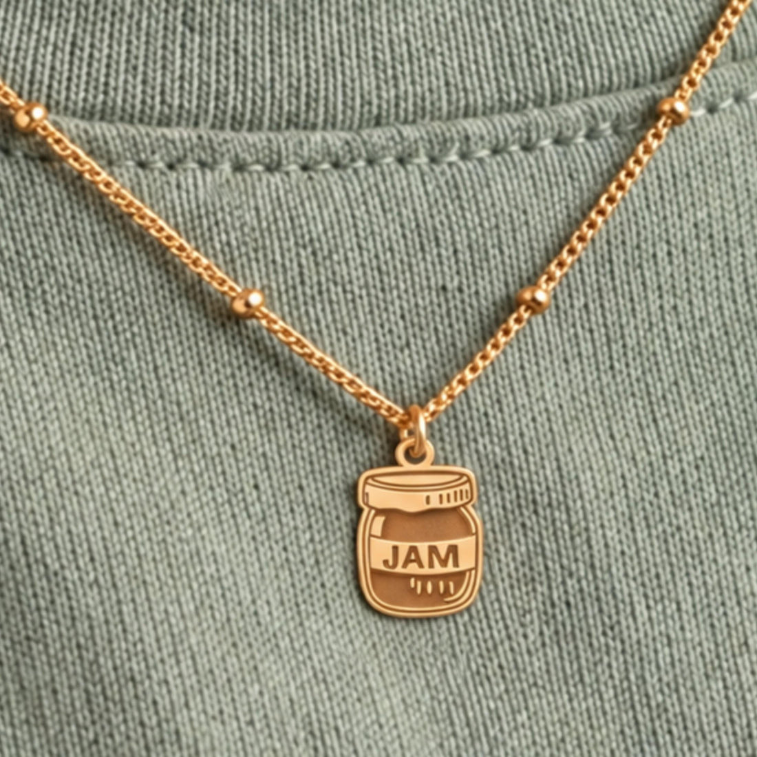 Jam Jar Charm Necklace