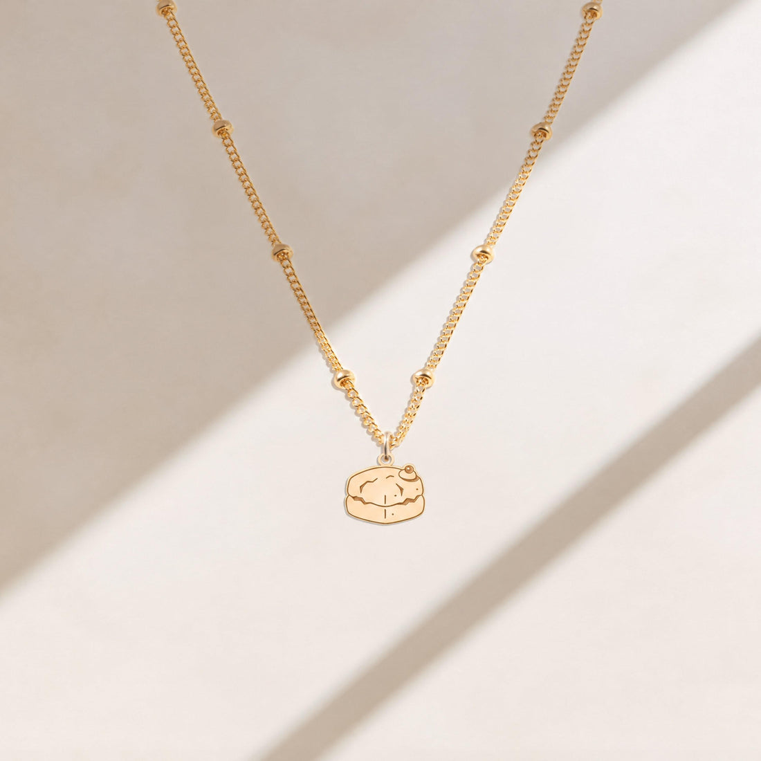 Cherry Cupcake Charm Necklace