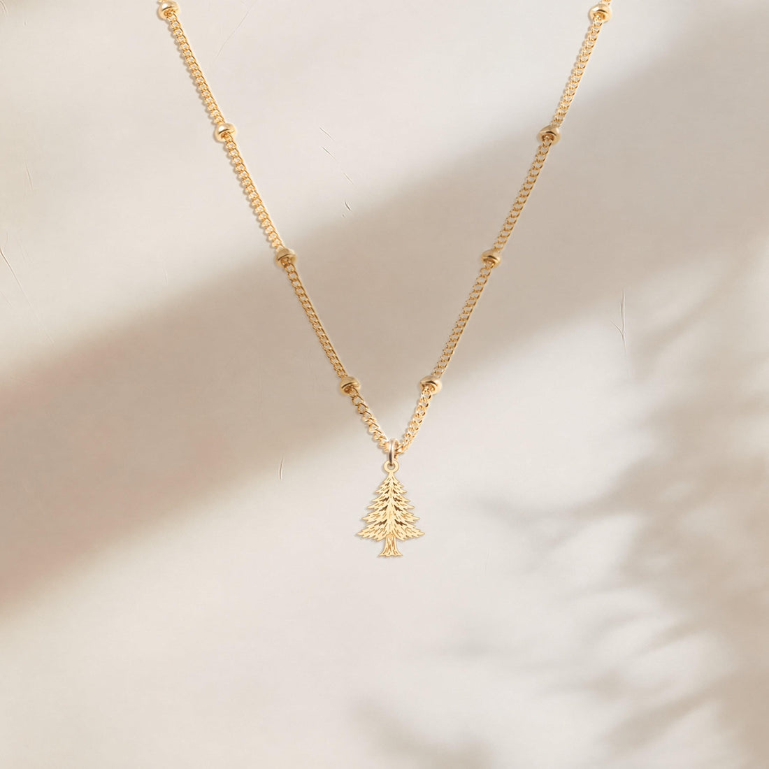 Pine Tree Charm Necklace