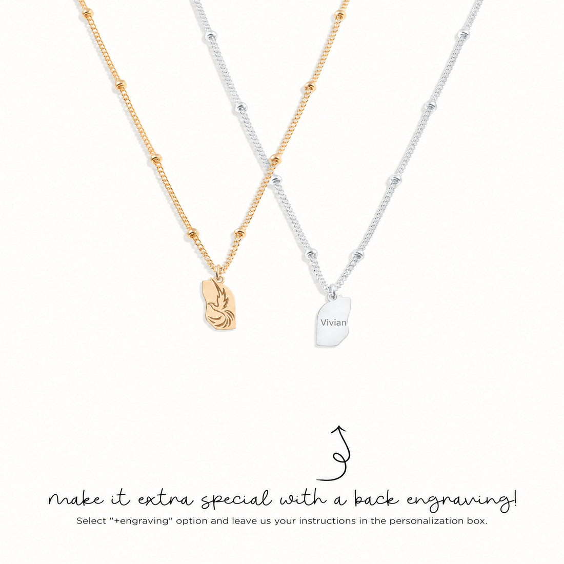 Flying Dove Charm Necklace