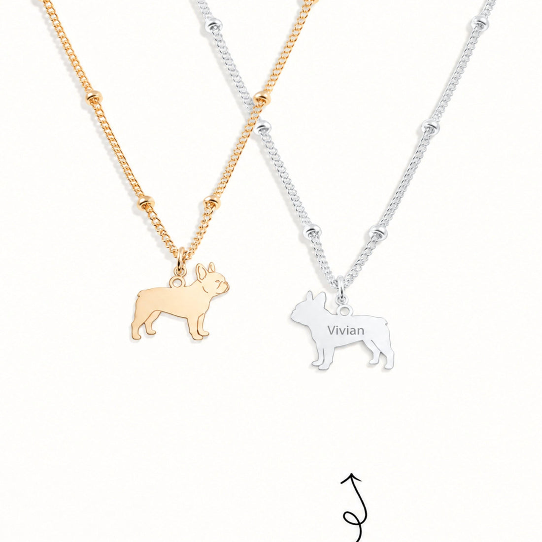 French Bulldog Charm Necklace