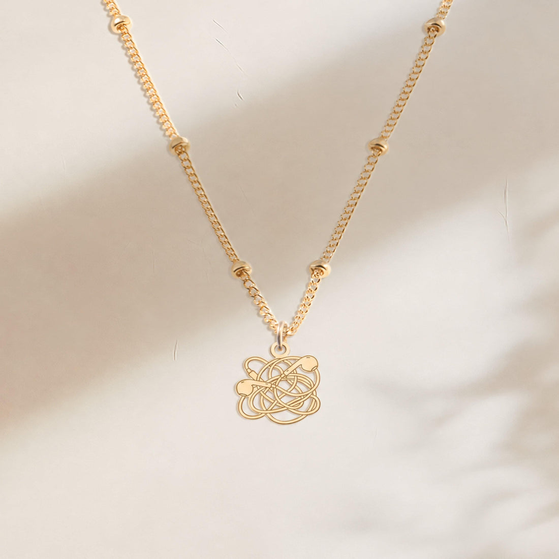 Tangled Headphone Charm Necklace