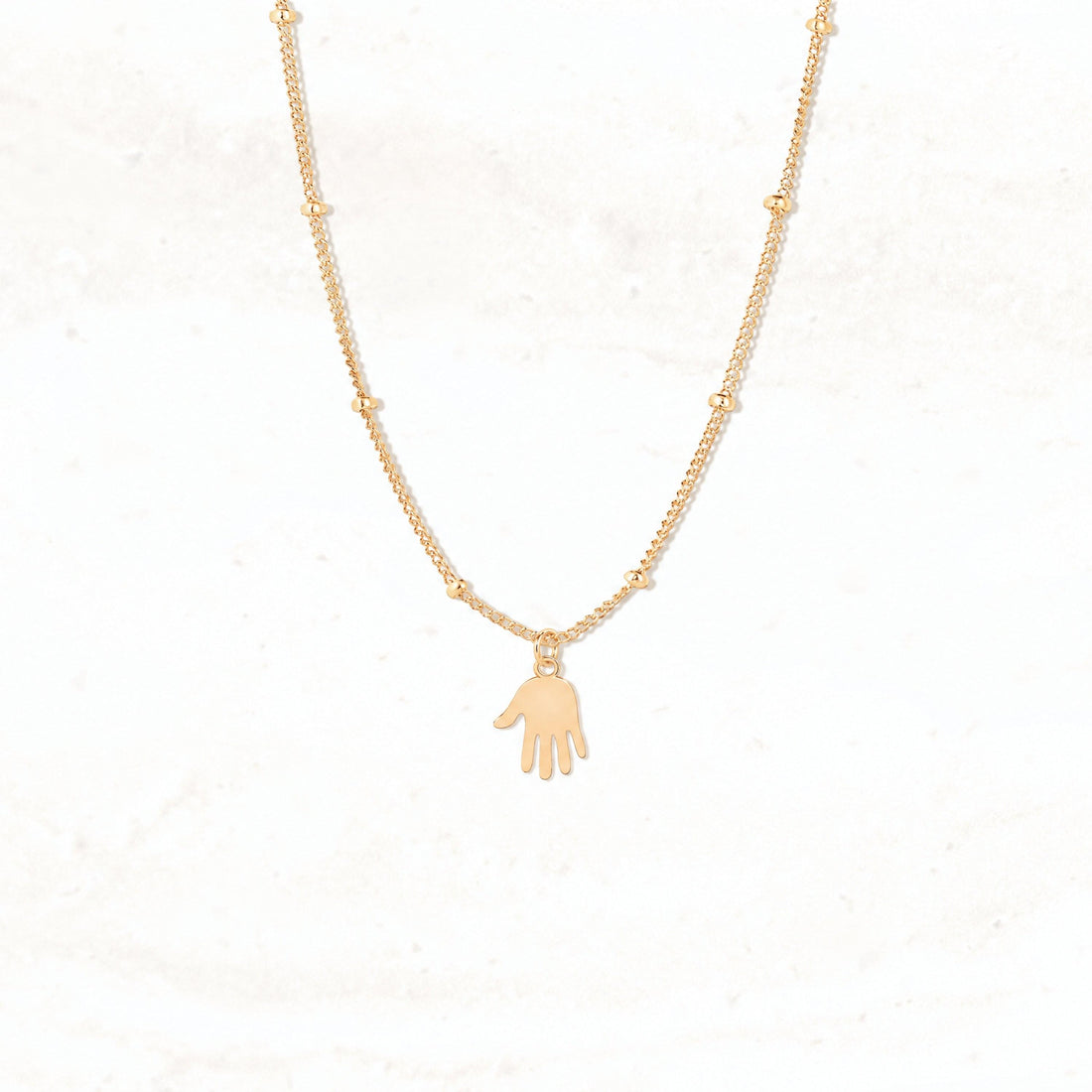 Open Hand Charm Necklace