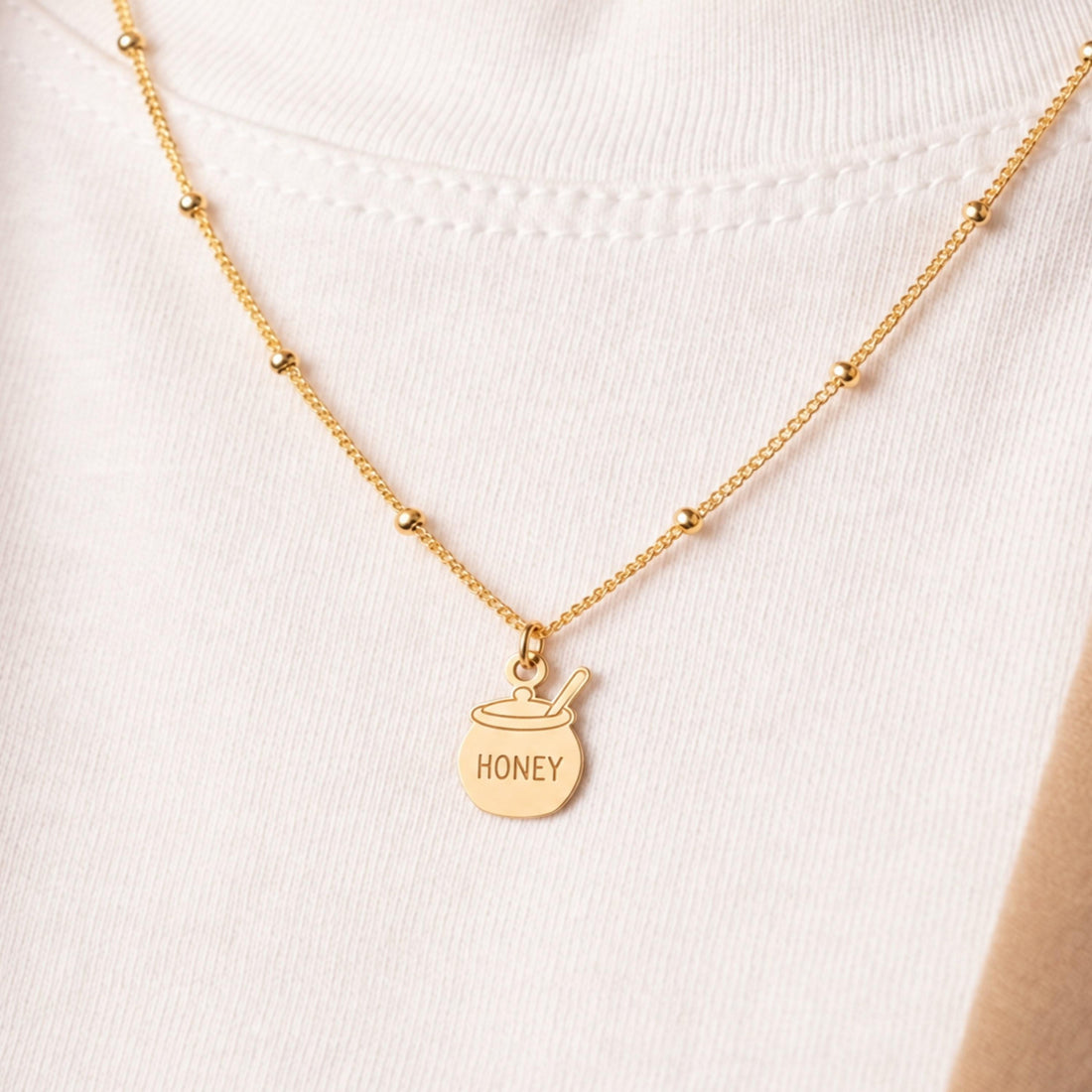 Honey Pot Charm Necklace