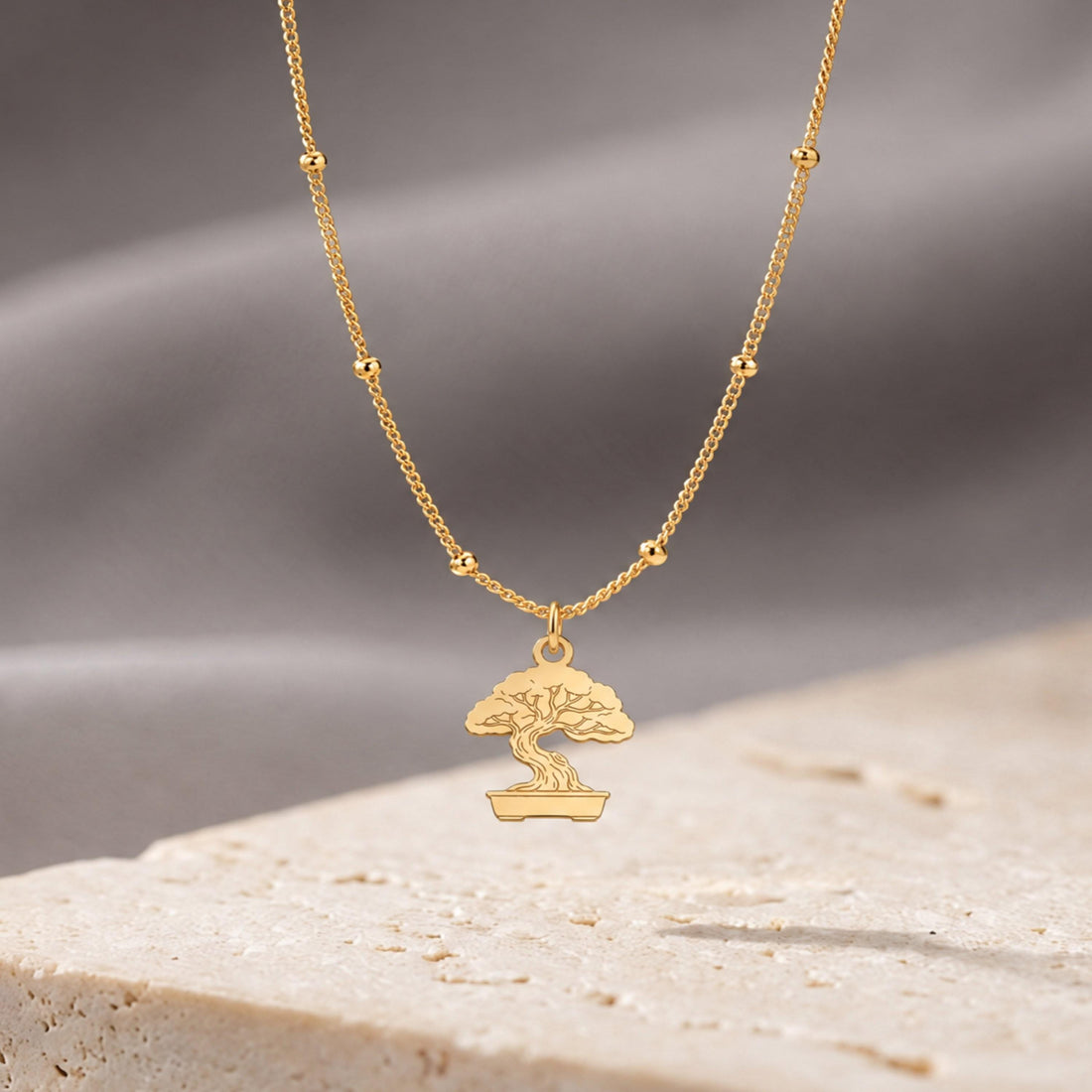 Bonsai Tree Charm Necklace