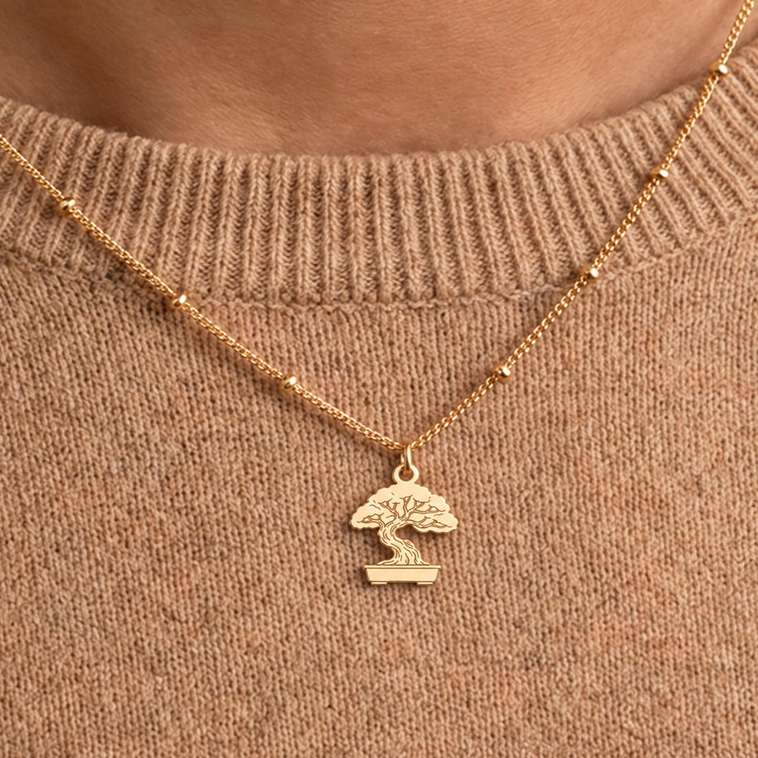Bonsai Tree Charm Necklace
