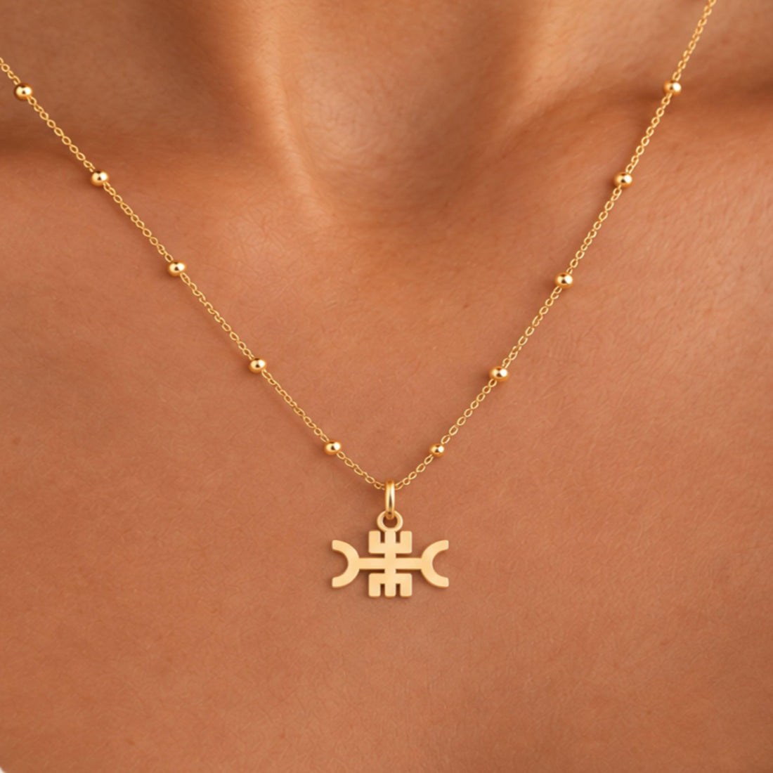 Viking End Strife Rune Charm Necklace