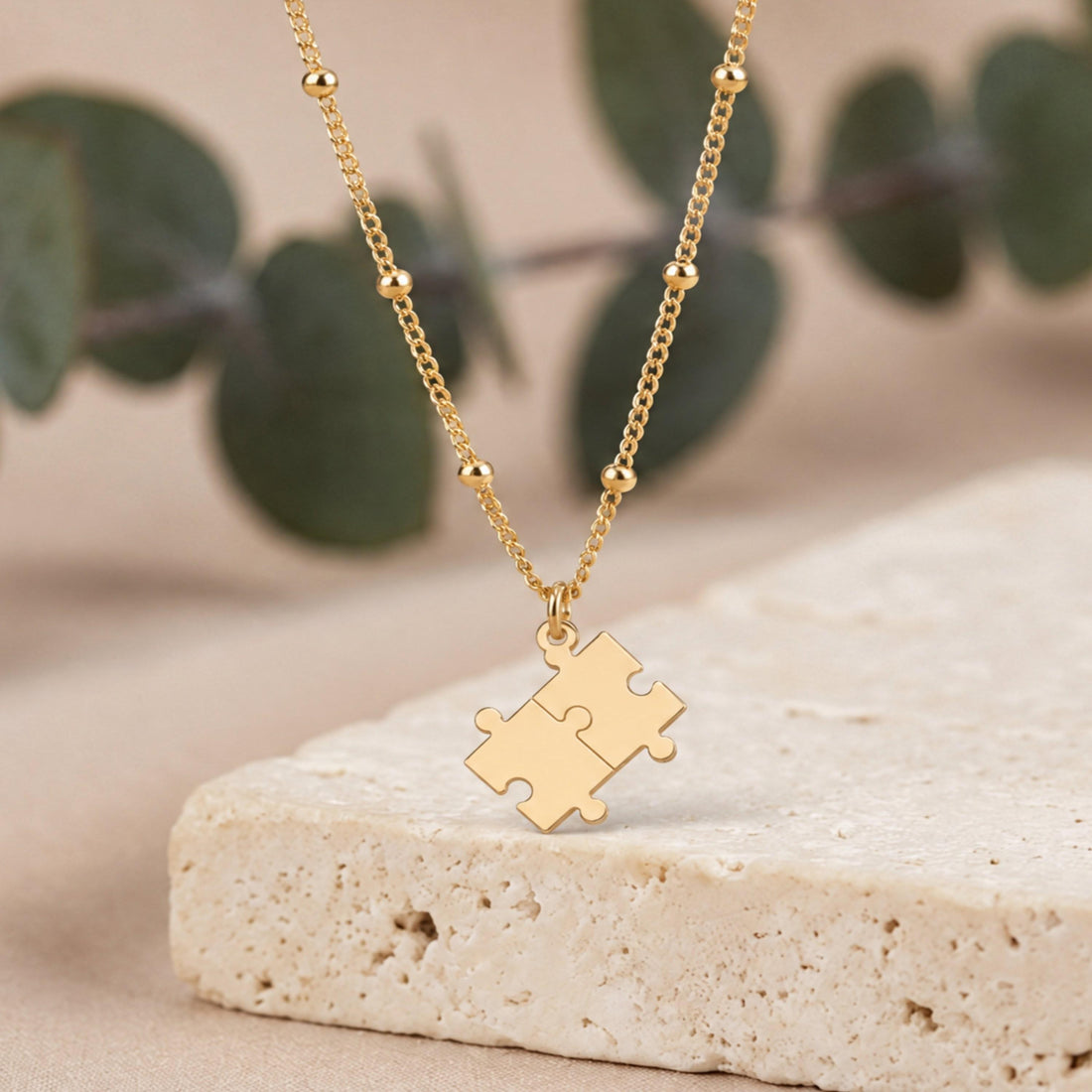 Puzzle Piece Charm Necklace