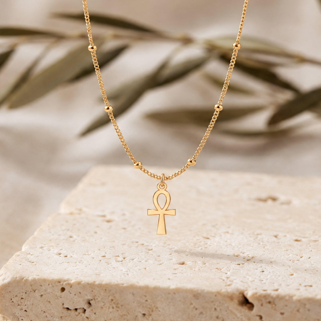 Ankh Symbol Charm Necklace
