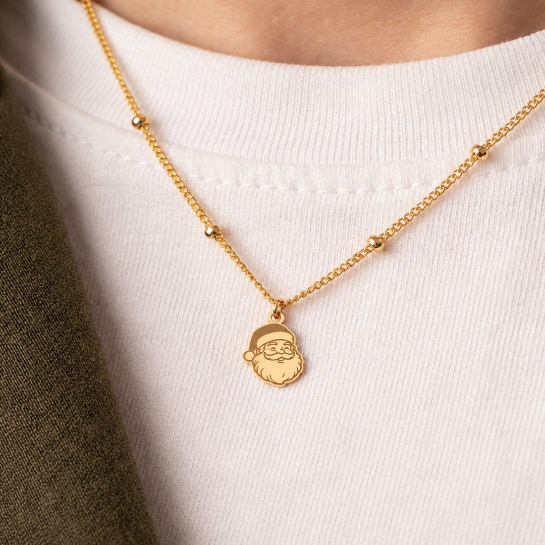 Santa Claus Charm Necklace