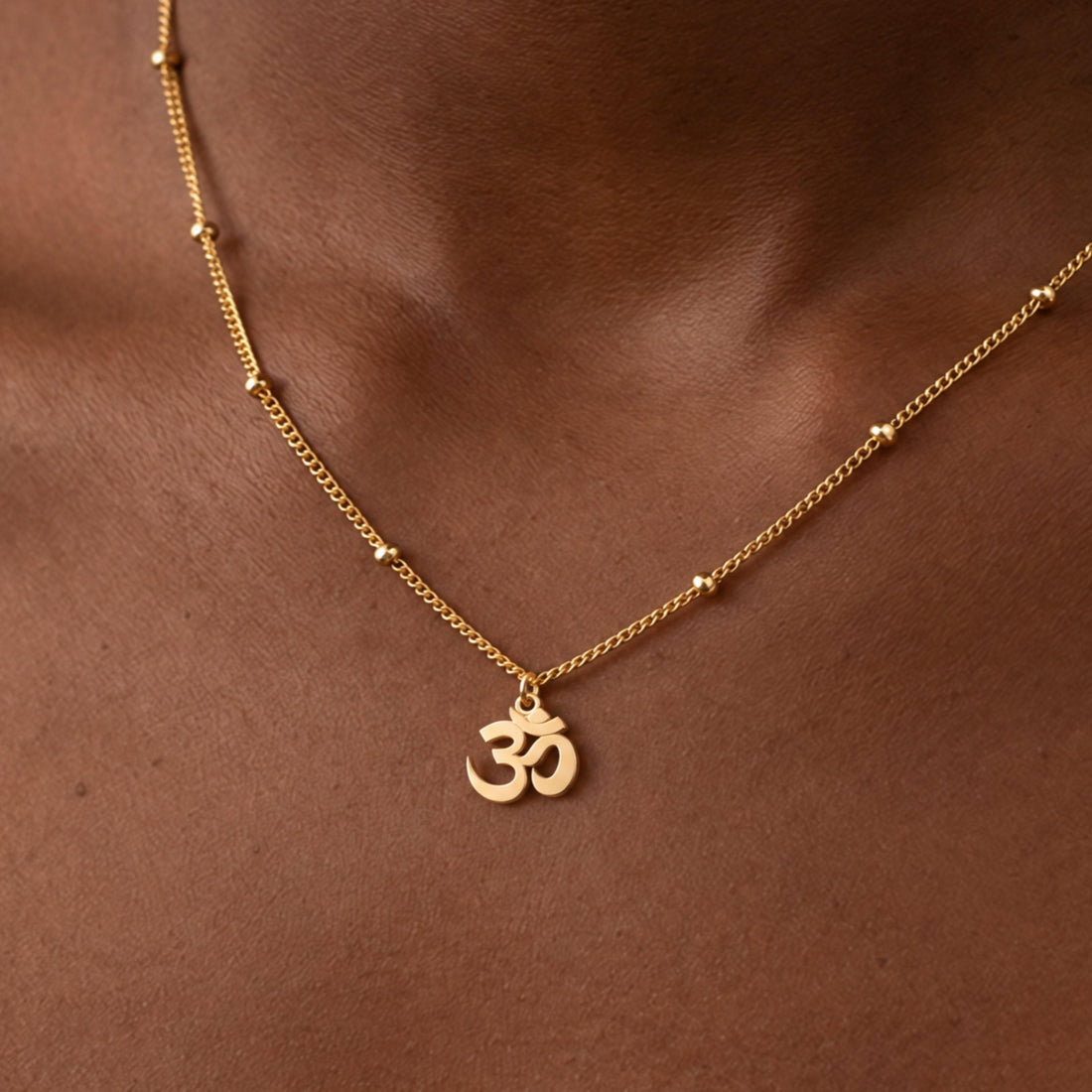 Om Symbol Charm Necklace