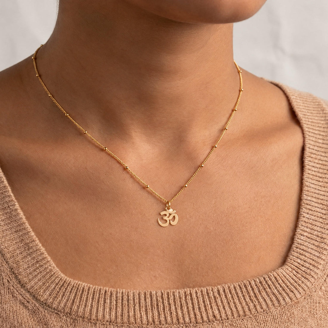 Om Symbol Charm Necklace