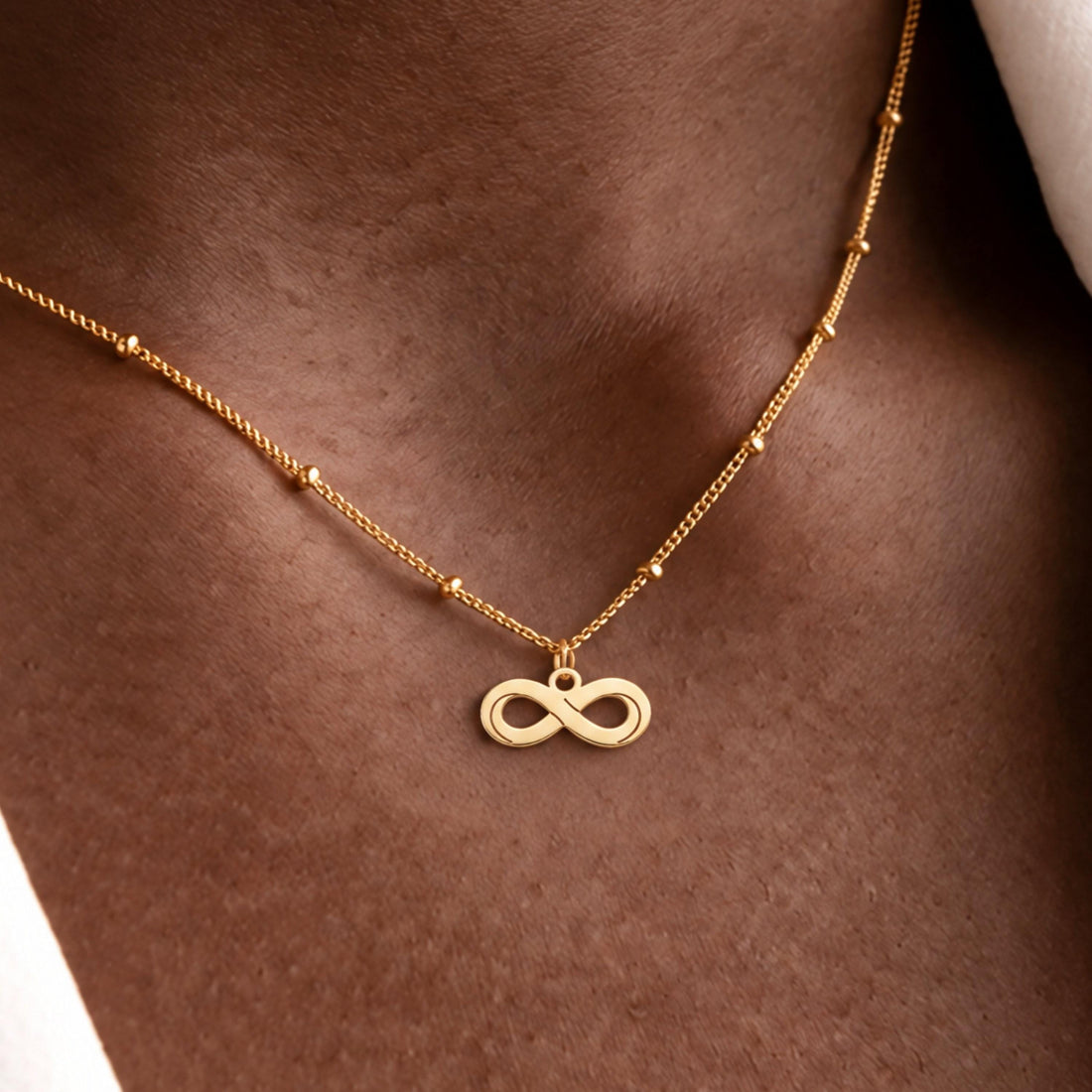 Infinity Symbol Charm Necklace