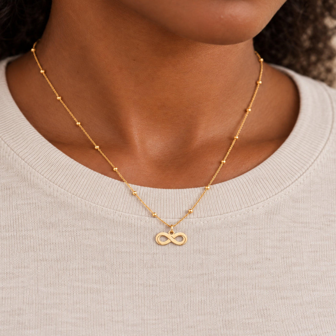 Infinity Symbol Charm Necklace