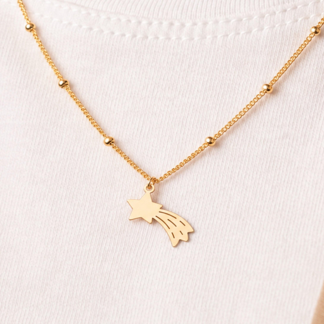 Shooting Star Charm Necklace