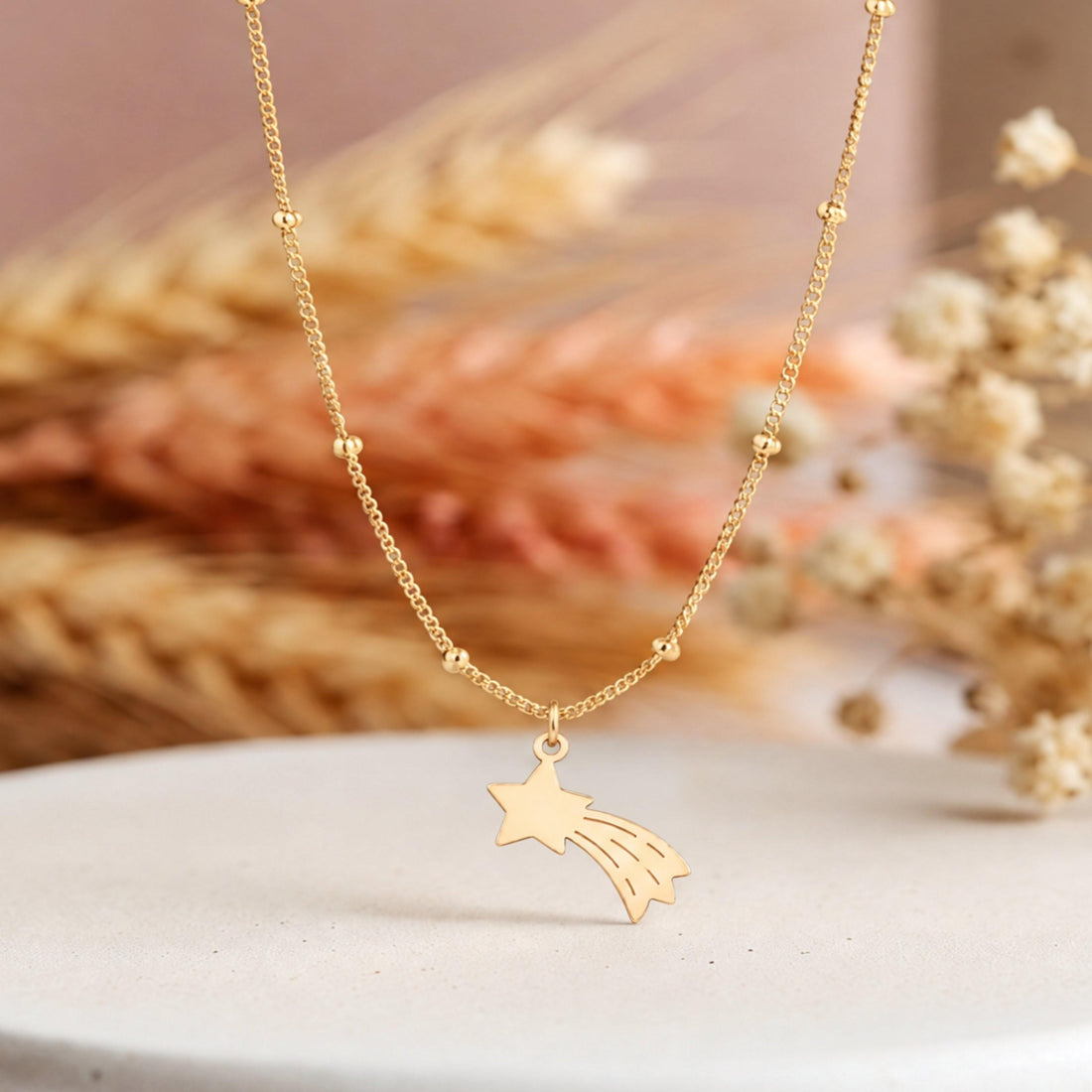 Shooting Star Charm Necklace