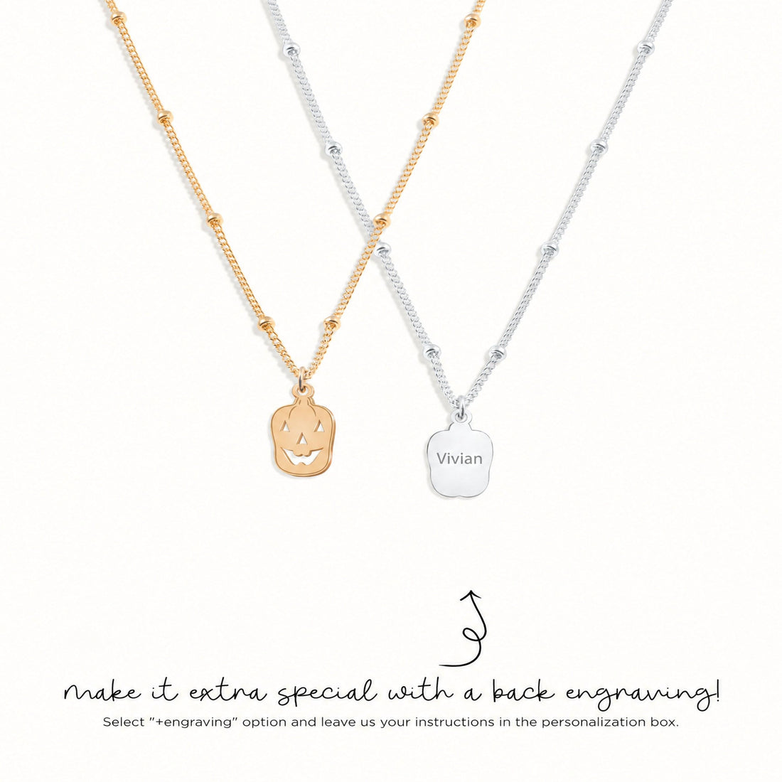 Jack O Lantern Beady Necklace