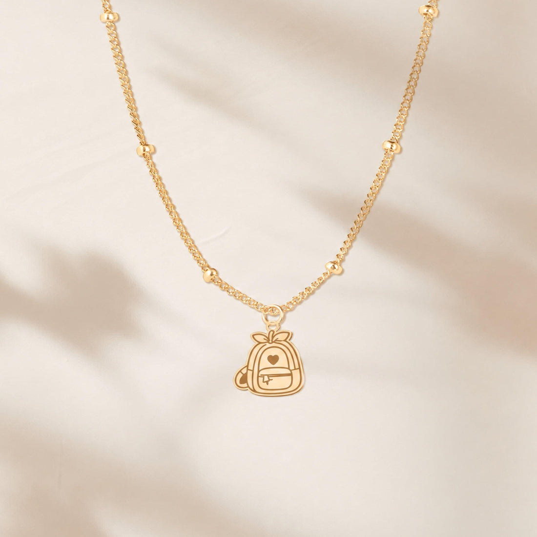 Backpack Charm Beady Necklace