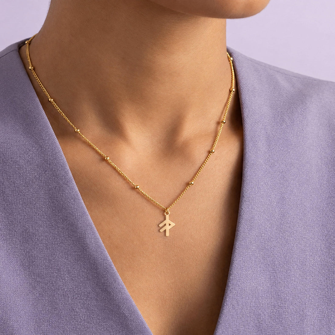 Norse Rune Beady Necklace