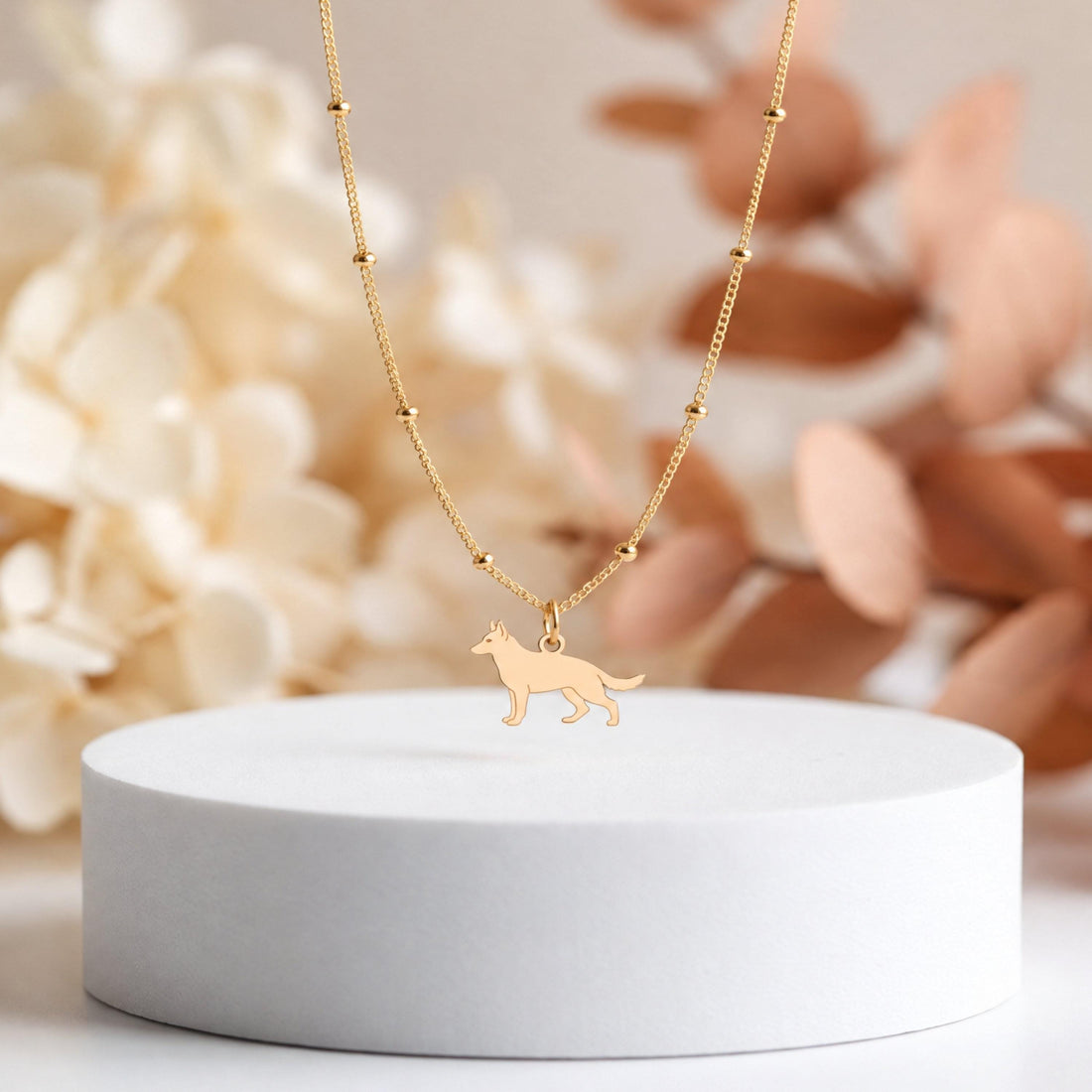 German Shepherd Beady Necklace