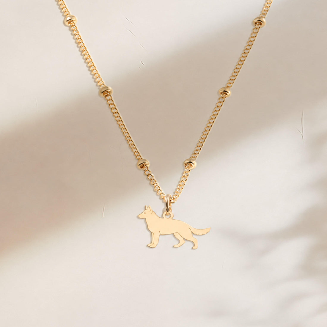 German Shepherd Beady Necklace