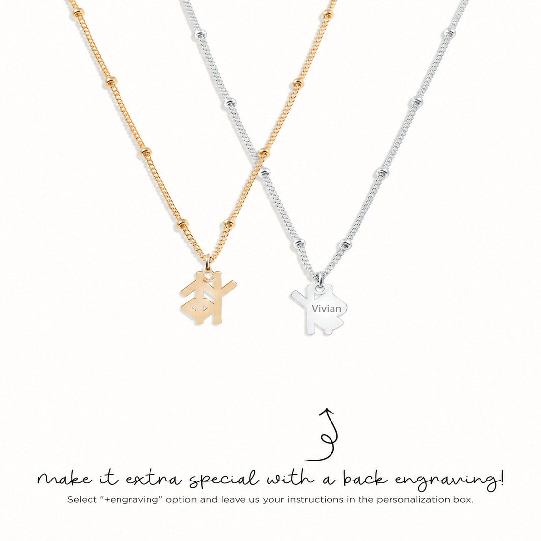 Viking Rune Charm Necklace